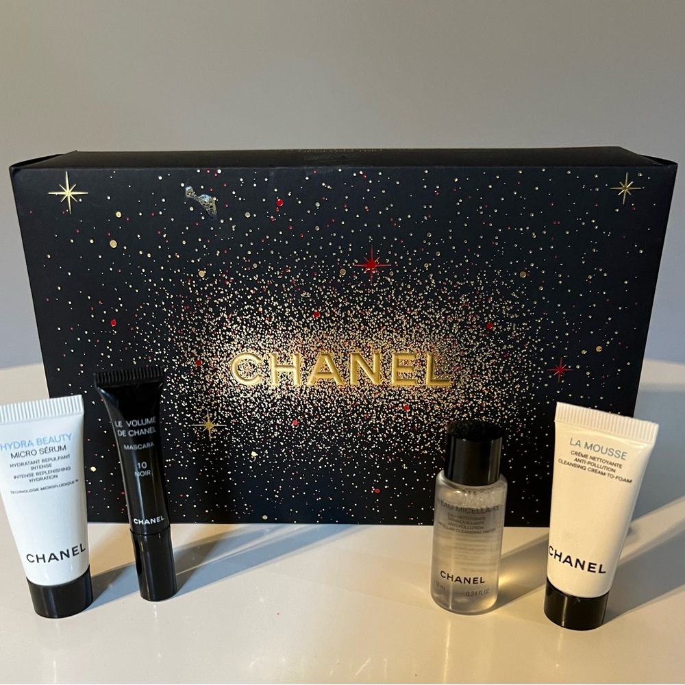 Chanel box with samples